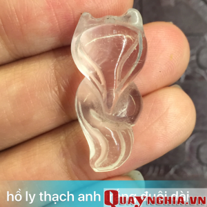 Mặt đá Hồ ly thạch anh trắng