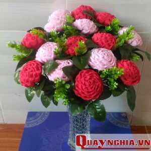 Bông hồng giấy nhún món quà ý nghĩa