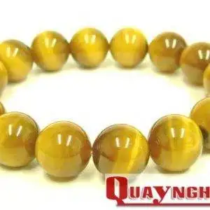 Vòng tay đá mắt hổ vàng tâm VIP